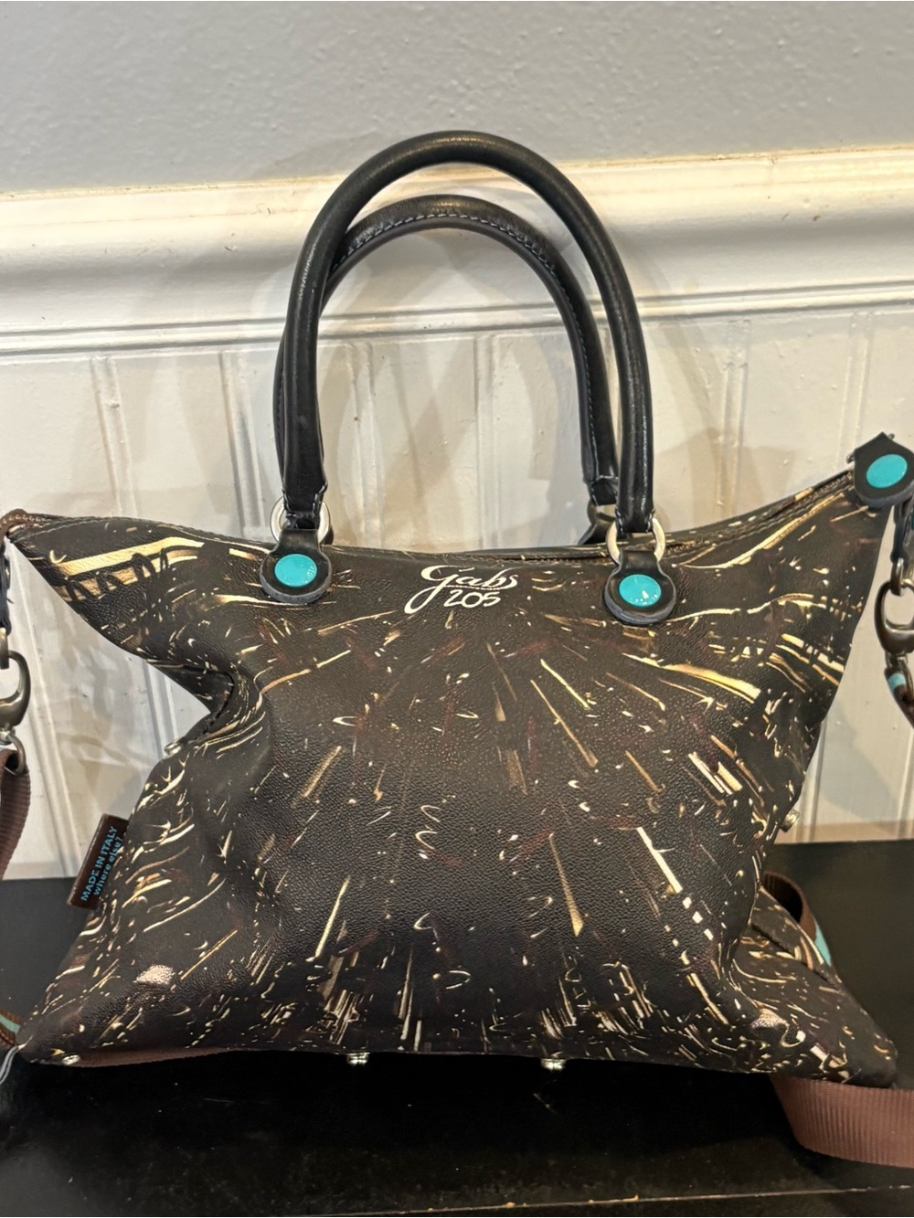 GABS Leather crossbody bag - Picture 5 of 8